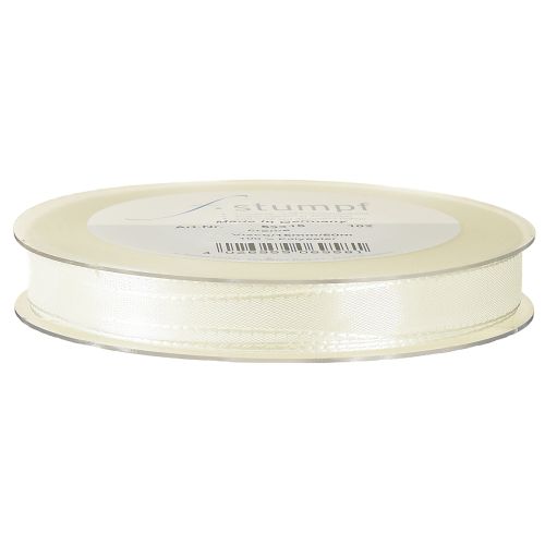 Prodotto Nastro regalo e decorativo in taffetà color crema 15 mm 50 m