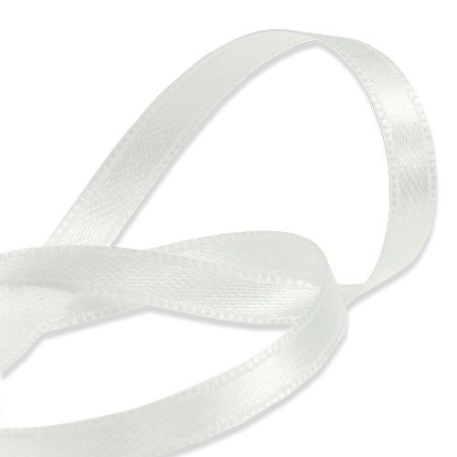 Prodotto Nastro decorativo regalo in bianco 6 mm 50 m