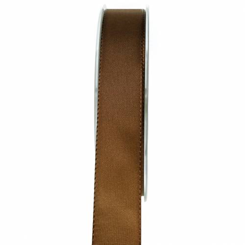 Nastro regalo e decorazione marrone 25mm 50m