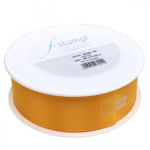 Prodotto Nastro regalo decorativo nastro di seta arancione 40mm 50m