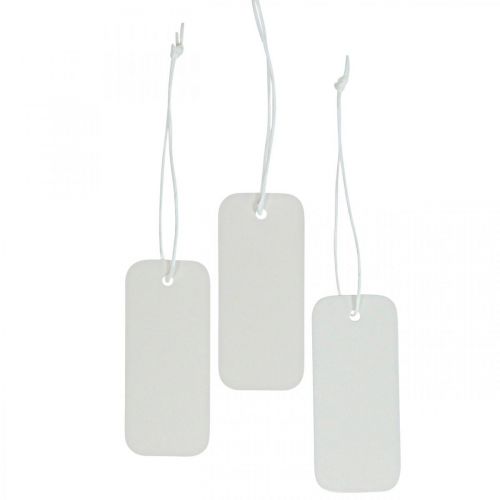 Floristik24 Etichetta regalo etichetta carta bianca 8×3,5 cm 100 p