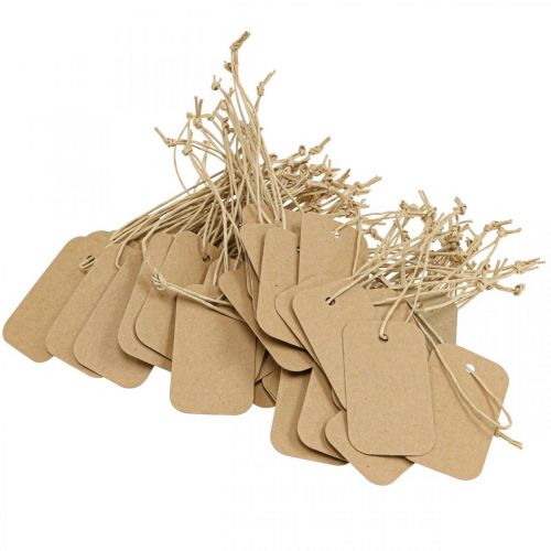 Floristik24 Etichette regalo natura etichette carta 3,5x6cm 100 pz