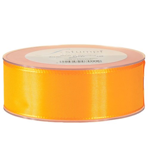 Prodotto Nastro regalo decorativo nastro di seta arancione 40mm 50m