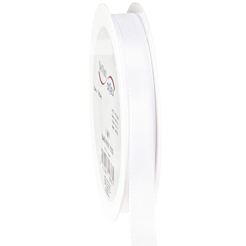 Prodotto Nastro regalo decorativo in taffetà bianco 15 mm 50 m