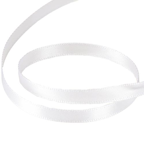 Prodotto Nastro regalo nastro decorativo nastro di raso bianco 6mm 50m