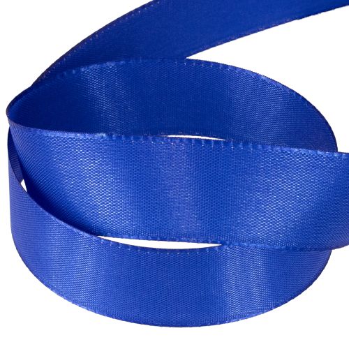 Prodotto Nastro regalo, nastro decorativo, nastro in taffetà, blu scuro, 25 mm × 50 m