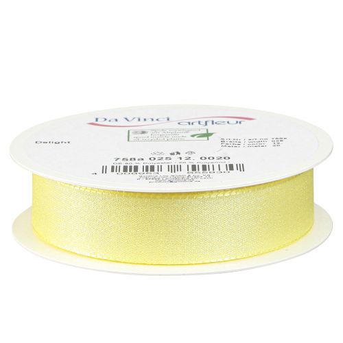 Prodotto Nastro regalo nastro decorativo in mica gialla scintillante 25mm 20m