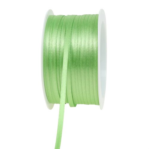 Floristik24 Nastro regalo verde chiaro 3mm 50m