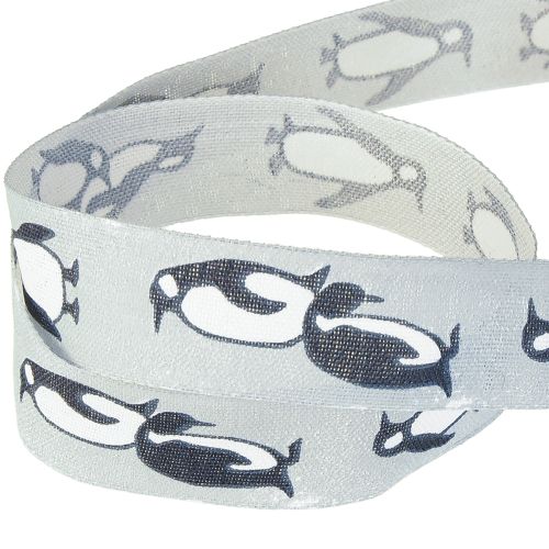 Prodotto Nastro regalo pinguini nastro natalizio tessuto 25mm 15m
