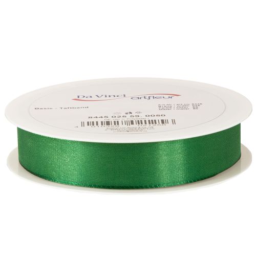 Prodotto Nastro regalo decorativo in taffetà verde scuro 25 mm × 50 m