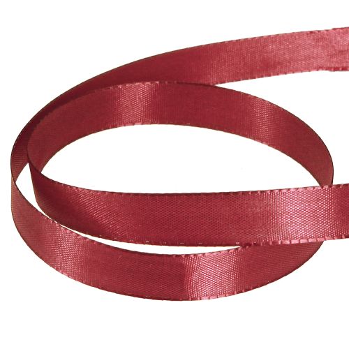 Prodotto Nastro regalo in taffetà, nastro decorativo Bordeaux 15mm 50m