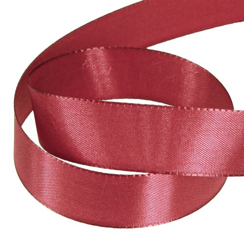 Prodotto Nastro regalo in taffetà, nastro decorativo Bordeaux 25mm 50m
