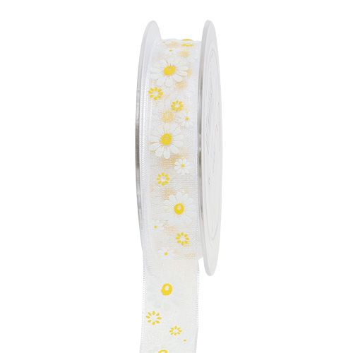 Nastro regalo bianco 20mm 20m | Floristik24.it