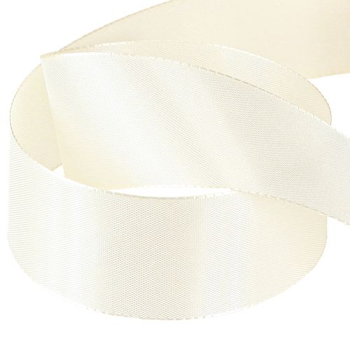 Prodotto Nastro regalo e nastro decorativo in taffetà crema 40mm 50m