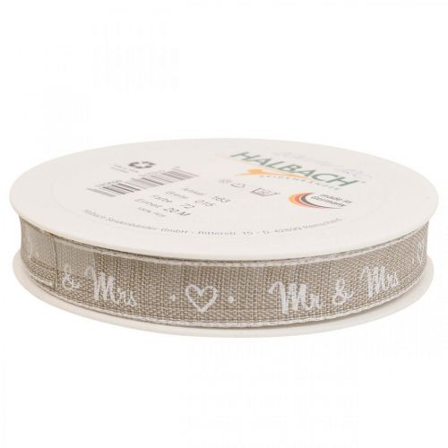 Prodotto Nastro regalo nastro fiocco marrone matrimonio 15mm 20m