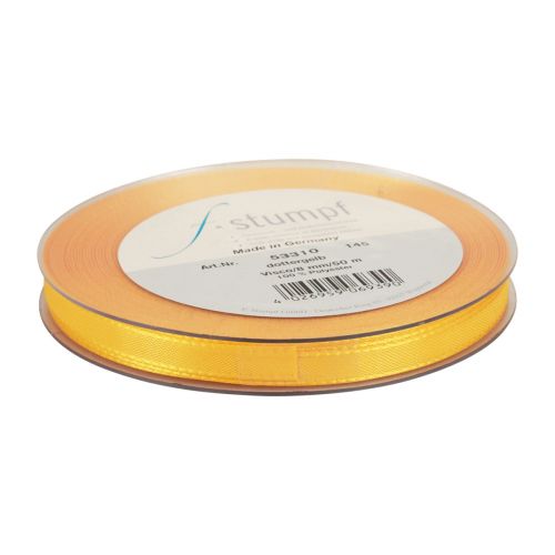 Prodotto Nastro decorativo nastro regalo nastro arancione orlato 8mm 50m
