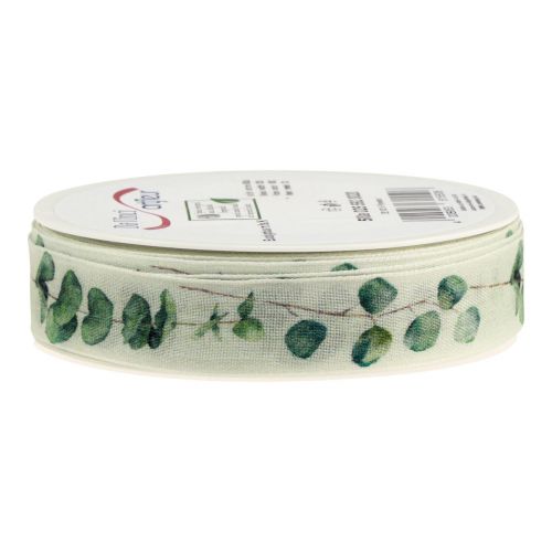 Prodotto Nastro regalo nastro decorativo di eucalipto verde 25 mm 20 m