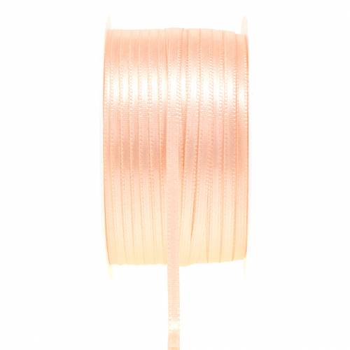 Nastro regalo in raso, nastro decorativo salmone 3 mm 50 m