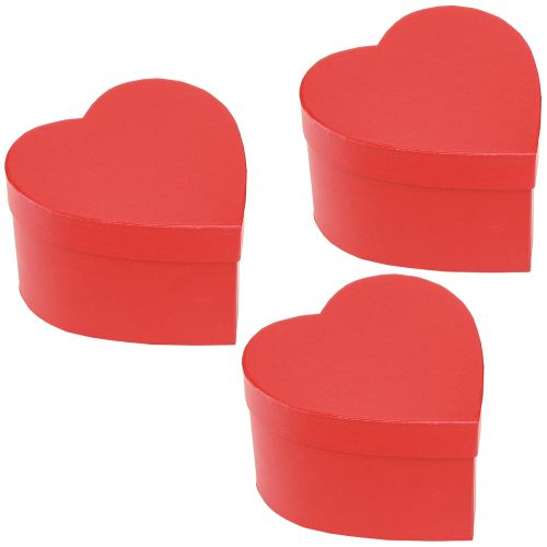 Prodotto Confezione regalo decorazione cuore in carta rossa 14×14,5cm H9cm 3pz