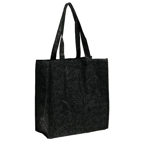 Floristik24 Sacchetto regalo nero 30 cm x 33 cm 1 pz
