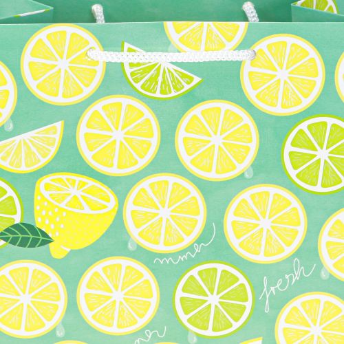 Prodotto Sacchetto regalo in carta a forma di limone con manici 18×10×23cm 2 pezzi