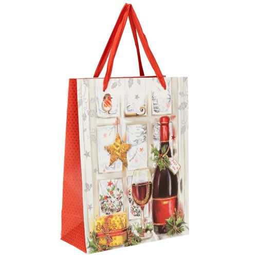 Prodotto Sacchetto regalo di Natale 8cm x 18cm H24cm set di 2