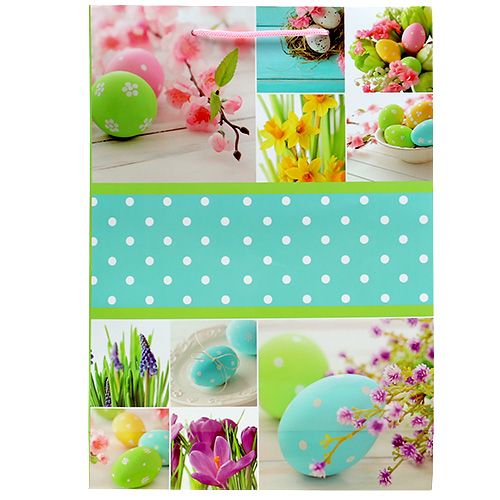 Floristik24 Sacchetto regalo con motivo pasquale 25 cm x 34,5 cm 1 pz