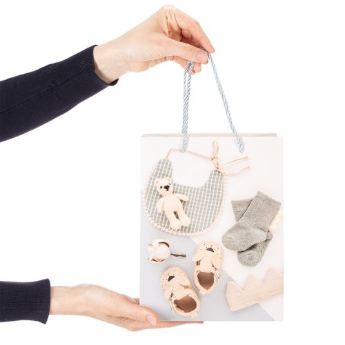 Prodotto Sacchetto regalo per neonato - Ideale per regali alla nascita - 23 cm - 2 pezzi