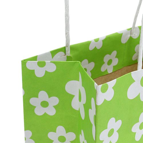 Floristik24 Sacchetti regalo verde 20 cm x 11 cm x 25 cm 8 pezzi