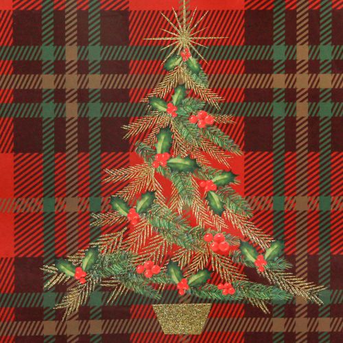 Prodotto Sacchetti regalo Albero di Natale rosso verde 18x24 cm 10 pz