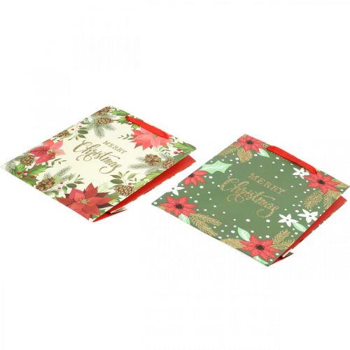Floristik24 Sacchetti regalo Sacchetti regalo di Natale Merry Christmas 32x26cm 2pz
