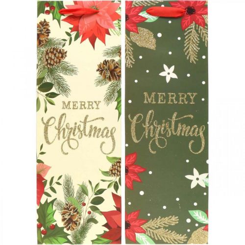 Prodotto Sacchetti regalo Sacchetti regalo di Natale Merry Christmas 12×36cm 2pz