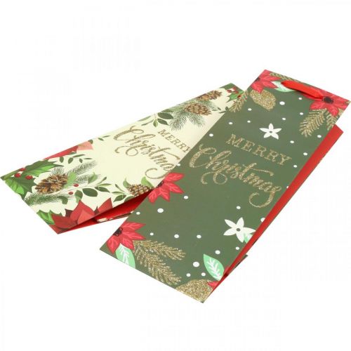 Prodotto Sacchetti regalo Sacchetti regalo di Natale Merry Christmas 12×36cm 2pz