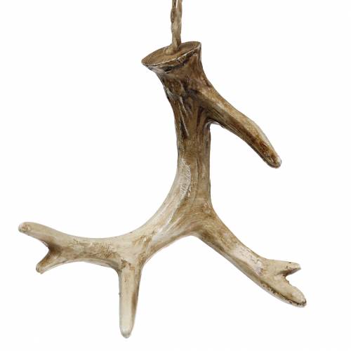 Floristik24 Decorazione pendente natalizia corna Decorazioni per albero di Natale 7 cm 8 pz