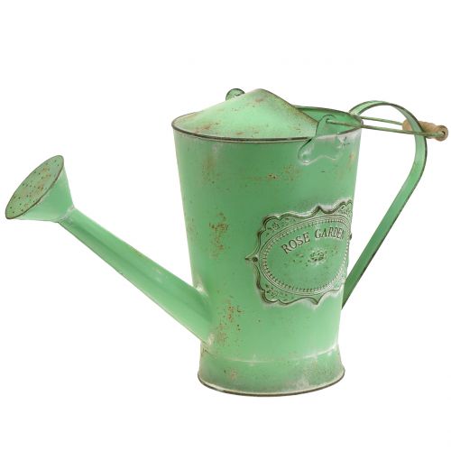 Floristik24 Annaffiatoio decorativo verde antico Ø19cm H30cm