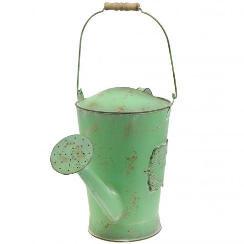 Floristik24 Annaffiatoio decorativo verde antico Ø19cm H30cm