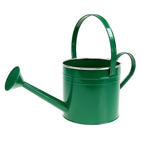 Floristik24 Annaffiatoio decorativo verde scuro Ø20cm H18cm