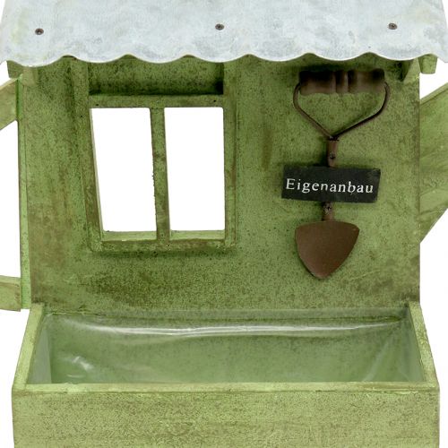 Floristik24 Fioriera per casetta da giardino verde H40cm