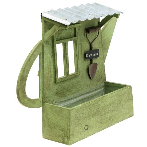 Floristik24 Fioriera per casetta da giardino verde H40cm