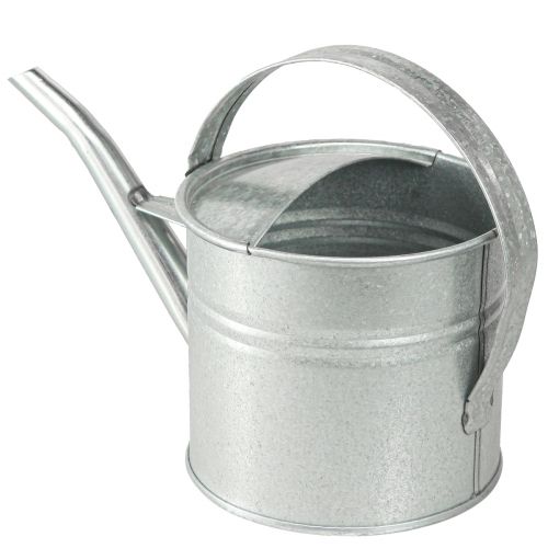 Prodotto Annaffiatoio in metallo decorazione vintage argento 30×13×14 cm 1,25 l