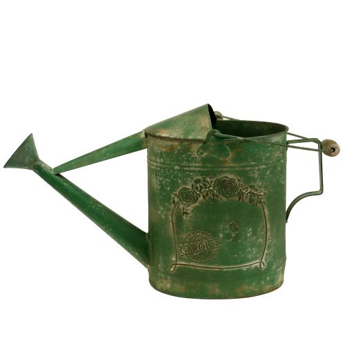 Floristik24 Annaffiatoio Verde Zinco L55cm B21,5cm H49cm