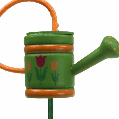 Prodotto Annaffiatoio con tappo per fiori in legno verde, giallo, arancione assortiti 7,5 cm x 5,9 cm H 30,5 cm 12 pezzi
