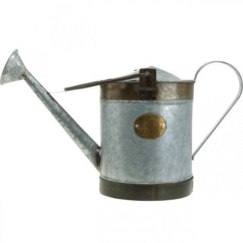 Prodotto Annaffiatoio decorativo fioriera in metallo aspetto retrò cestino appeso 58 × 23 × 32 cm