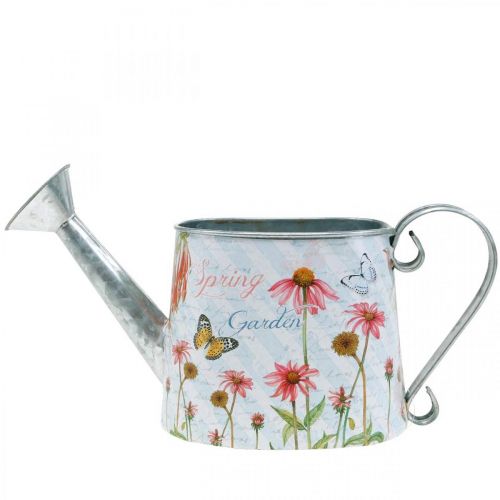 Floristik24 Annaffiatoio decorativo per piantare fiori di secchio di piante in metallo H15.5cm