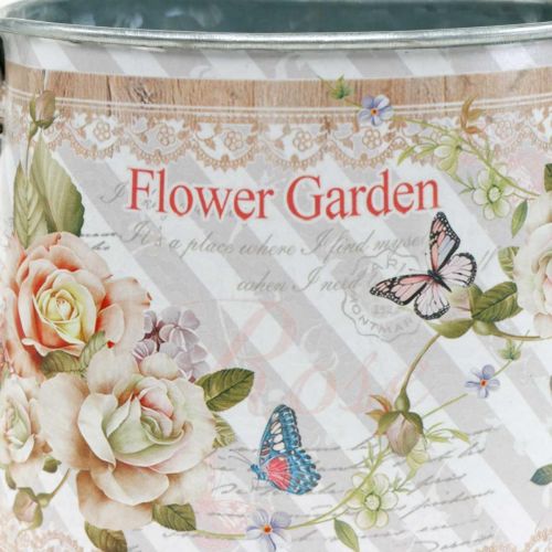 Floristik24 Annaffiatoio decorativo vaso fioriera in metallo decoro estivo H15.5cm
