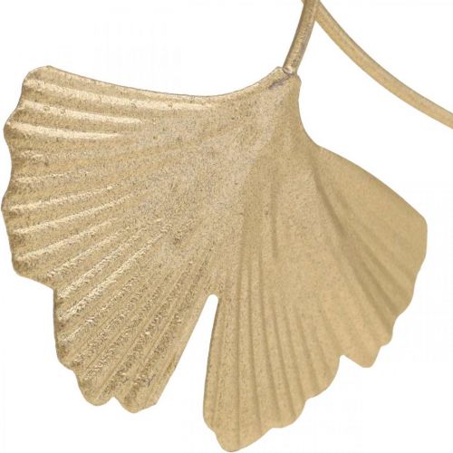Floristik24 Spina decorativa dorata con decorazione in metallo foglia di ginkgo 14 cm 12 pezzi
