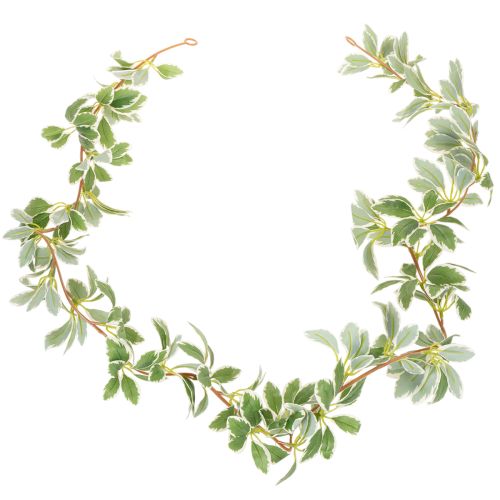 Ghirlanda artificiale con foglie variegate, 175 cm