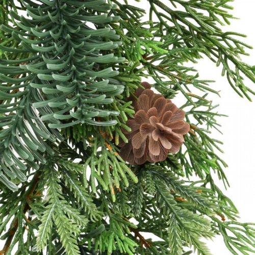 Floristik24 Ghirlanda natalizia ghirlanda decorativa con coni verde 182 cm