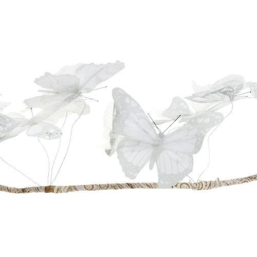 Prodotto Ghirlanda con farfalle bianche 154 cm