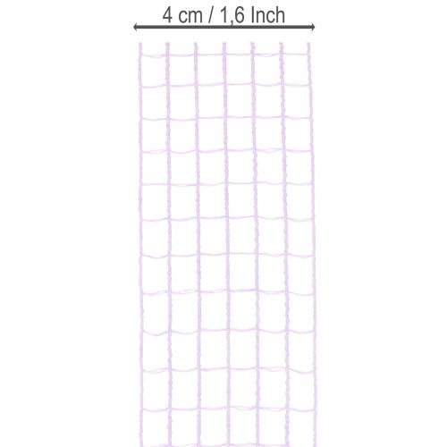 Nastro a rete viola, largo 4,5 cm, rotolo di nastro decorativo per lavori creativi, 10 m | Floristik24.it